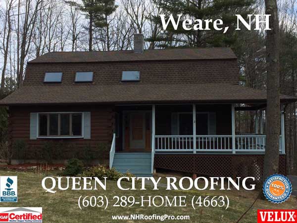 Brown house new roof